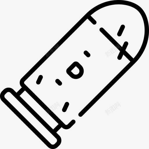 子弹西部狂野13号直线型图标svg_新图网 https://ixintu.com 子弹 直线型 西部狂野13号