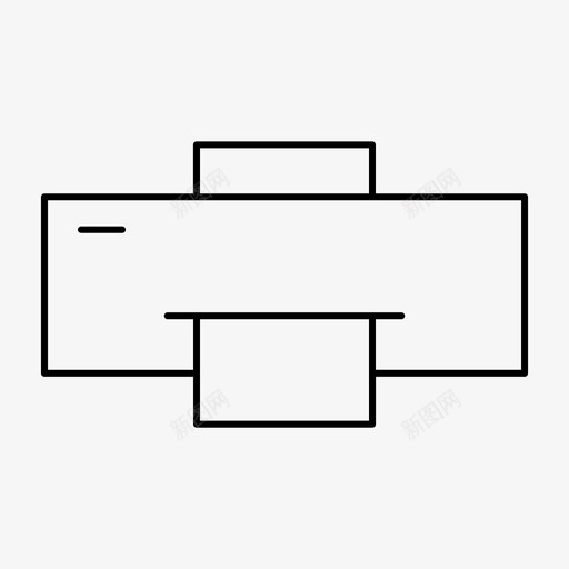 打印机公司办公室图标svg_新图网 https://ixintu.com 公司 办公室 办公室精简图标 打印 打印机