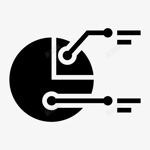 饼图分析演示图标svg_新图网 https://ixintu.com 业务演示 分析 演示 销售 饼图