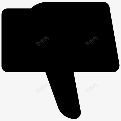 不喜欢不好消极图标svg_新图网 https://ixintu.com 不像 不喜欢 不好 业务1 大拇指朝下 消极