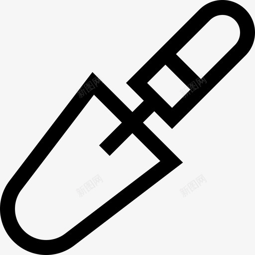 刮刀艺术工作室6直线图标svg_新图网 https://ixintu.com 刮刀 直线 艺术工作室6