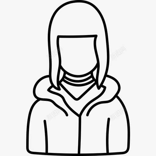 女人阿凡达56黑人图标svg_新图网 https://ixintu.com 女人 阿凡达56 黑人