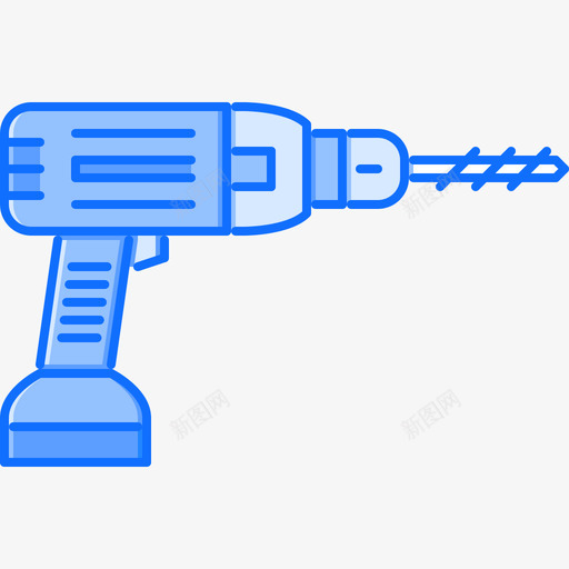 钻具12号楼蓝色图标svg_新图网 https://ixintu.com 12号楼 蓝色 钻具