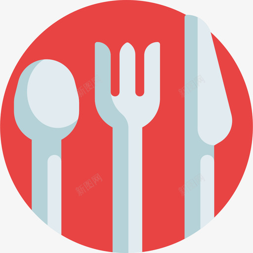 餐具外卖22平的图标svg_新图网 https://ixintu.com 外卖22 平的 餐具