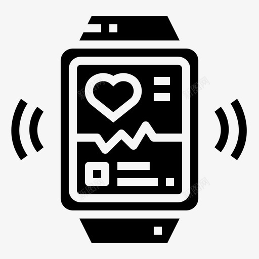 智能手表应用程序电子产品图标svg_新图网 https://ixintu.com 应用程序 技术 智能手表 电子产品 跑步实心图标