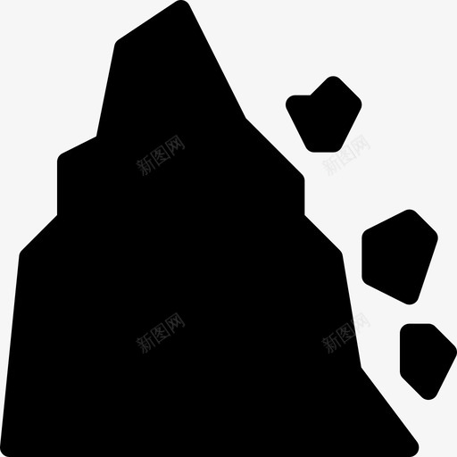 滑坡灾难2填充图标svg_新图网 https://ixintu.com 填充 滑坡 灾难2