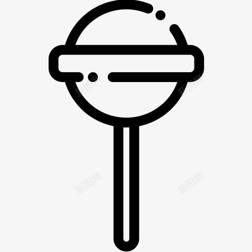 棒棒糖糖果店11直线型图标svg_新图网 https://ixintu.com 棒棒糖 直线型 糖果店11