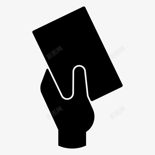 足球卡罚球红牌图标svg_新图网 https://ixintu.com 红牌 罚球 足球 足球卡 黄牌