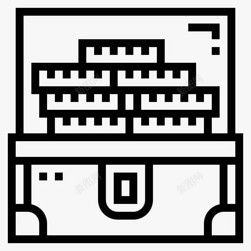 财宝黄金金钱图标svg_新图网 https://ixintu.com 海盗 财宝 金钱 黄金
