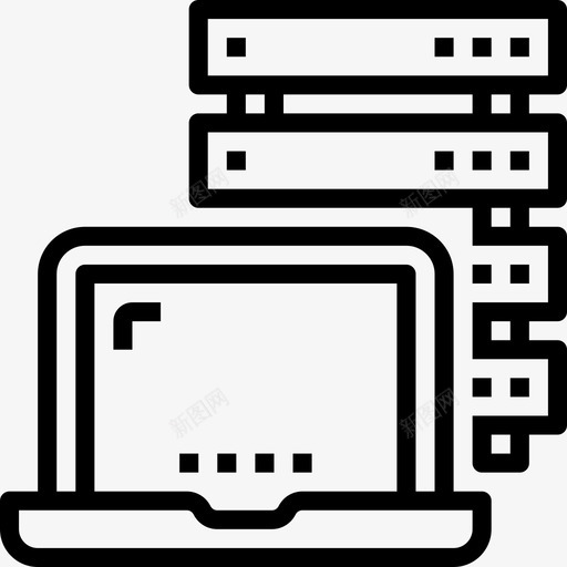 网络计算机技术6线性图标svg_新图网 https://ixintu.com 线性 网络 计算机技术6