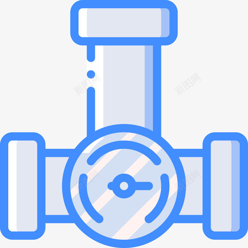 管道工业39蓝色图标svg_新图网 https://ixintu.com 工业39 管道 蓝色