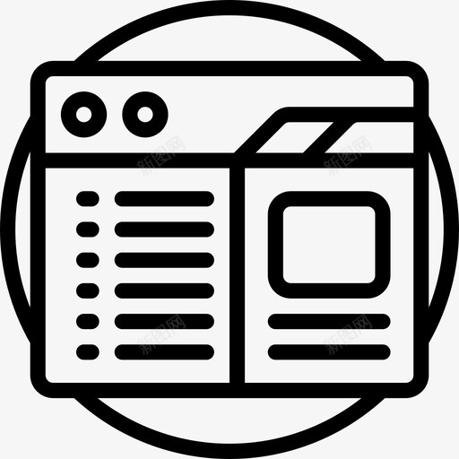 网站要素30线性图标svg_新图网 https://ixintu.com 线性 网站 要素30