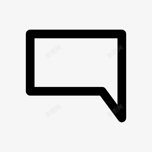 通知气球聊天消息图标svg_新图网 https://ixintu.com 文本气球 消息 用户界面 聊天 通知 通知气球
