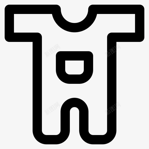 婴儿服装儿童睡衣图标svg_新图网 https://ixintu.com 儿童 儿童和玩具概述 婴儿服装 睡衣