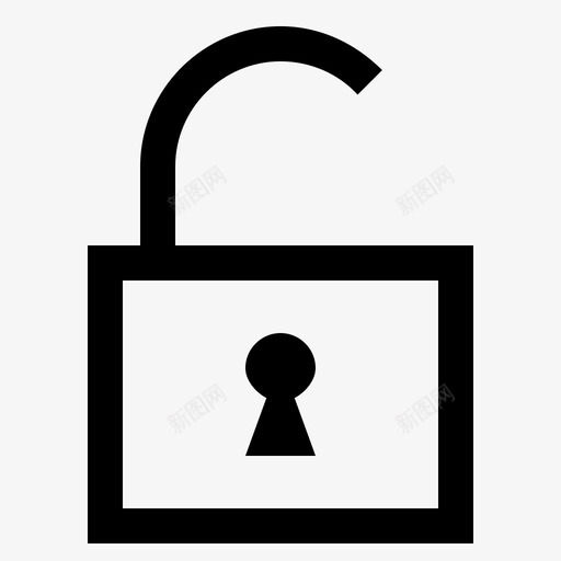 锁打开安全不安全图标svg_新图网 https://ixintu.com 不安全 安全 巴哈马 锁打开
