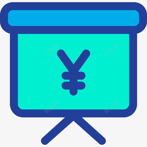 演示文稿银行和金融15线性颜色图标svg_新图网 https://ixintu.com 演示文稿 线性颜色 银行和金融15