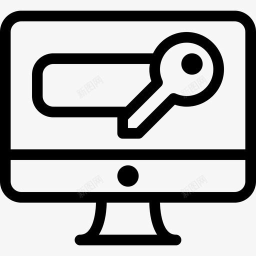 密码互联网安全23线性图标svg_新图网 https://ixintu.com 互联网安全23 密码 线性