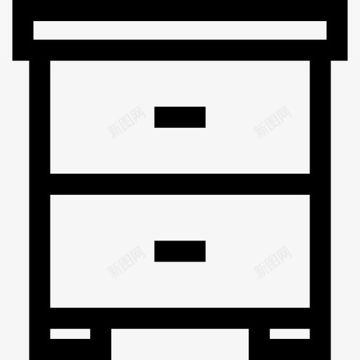 床头柜家装8直线型图标svg_新图网 https://ixintu.com 家装8 床头柜 直线型