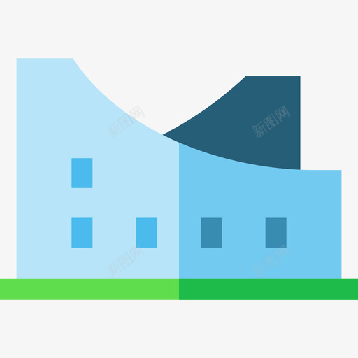 博物馆城市5号楼公寓图标svg_新图网 https://ixintu.com 公寓 博物馆 城市5号楼