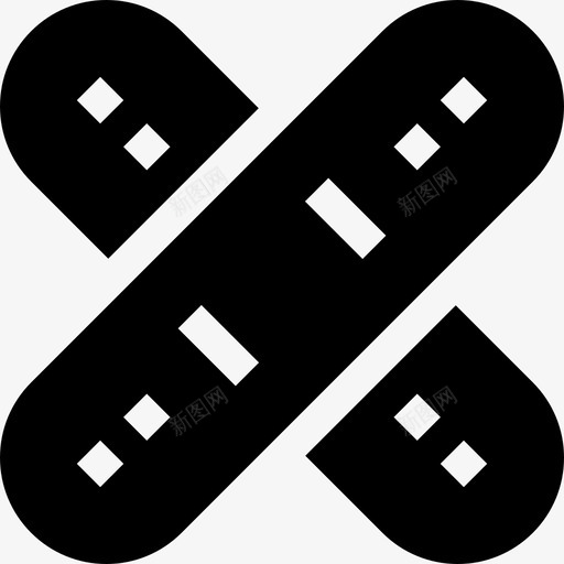 创可贴医疗器械13填充图标svg_新图网 https://ixintu.com 创可贴 医疗器械13 填充