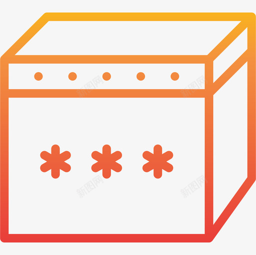 礼品盒节日6渐变图标svg_新图网 https://ixintu.com 渐变 礼品盒 节日6