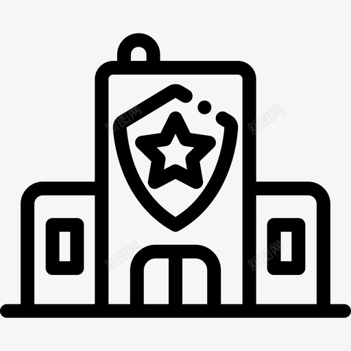 警察局紧急服务21直线图标svg_新图网 https://ixintu.com 直线 紧急服务21 警察局