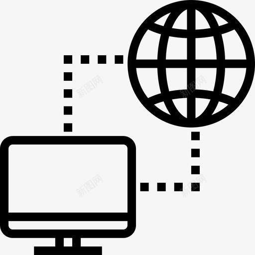 监控通信和网络3线性图标svg_新图网 https://ixintu.com 监控 线性 通信和网络3