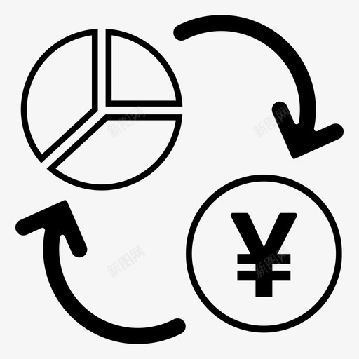 日元回购现金硬币图标svg_新图网 https://ixintu.com 日元回购 现金 硬币 货币 货币兑换