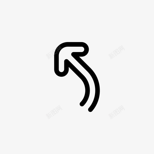 左上箭头方向指针图标svg_新图网 https://ixintu.com 左上箭头 指针 方向 旋转