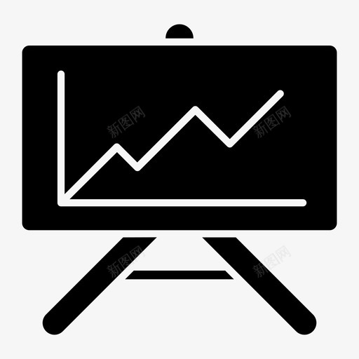 白板黑板演示图标svg_新图网 https://ixintu.com 办公室 幻灯片 演示 白板 统计 黑板