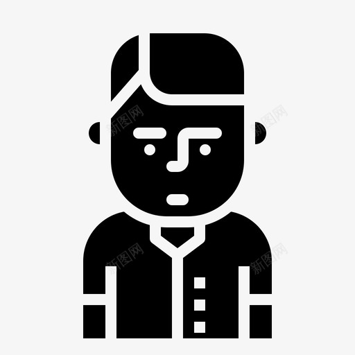 护士化身角色图标svg_新图网 https://ixintu.com 化身 护士 男性职业黑人 职业 角色