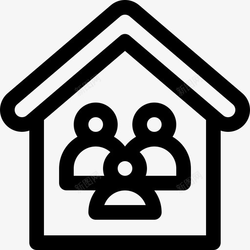 豪斯人际关系3直系图标svg_新图网 https://ixintu.com 人际关系3 直系 豪斯