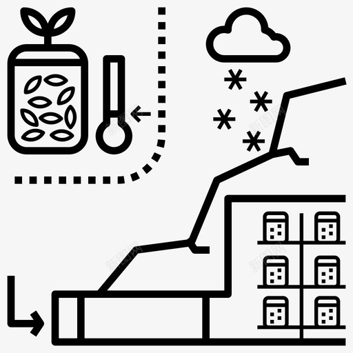 种子库农业未来图标svg_新图网 https://ixintu.com 保护 农业 未来 未来农业 种子库