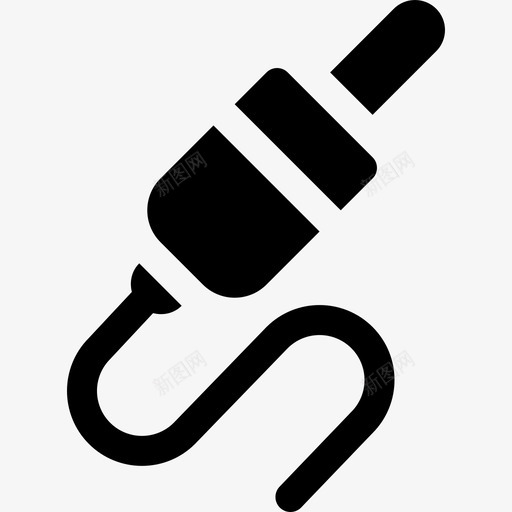 插孔连接器音乐54填充图标svg_新图网 https://ixintu.com 填充 插孔连接器 音乐54