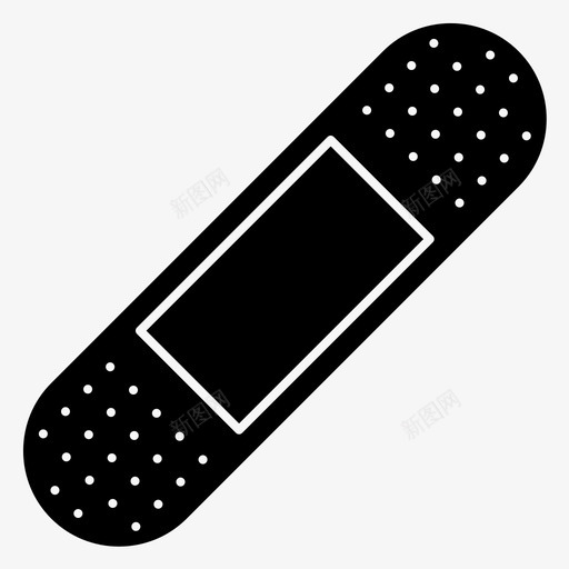 石膏绷带急救箱图标svg_新图网 https://ixintu.com 医用 急救箱 石膏 绷带