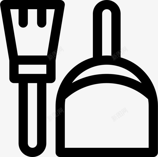 簸箕宠物店37号直线型图标svg_新图网 https://ixintu.com 宠物店37号 直线型 簸箕