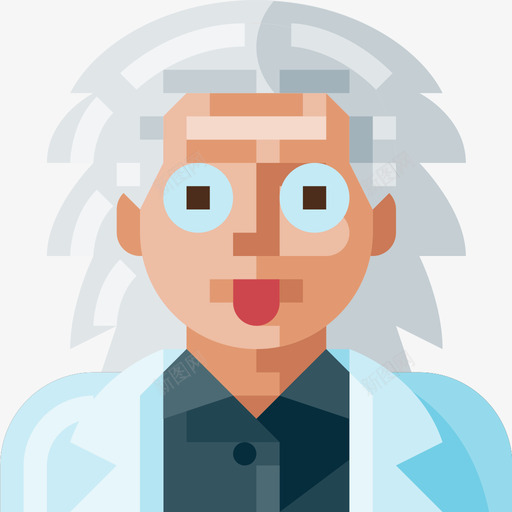科学家阿凡达60扁平图标svg_新图网 https://ixintu.com 扁平 科学家 阿凡达60