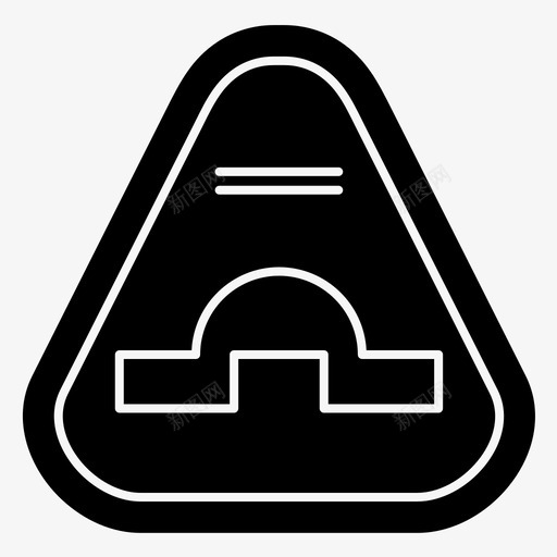 速度减速带交通标志图标svg_新图网 https://ixintu.com 交通标志 交通标志牌 减速带 减速标志牌 速度