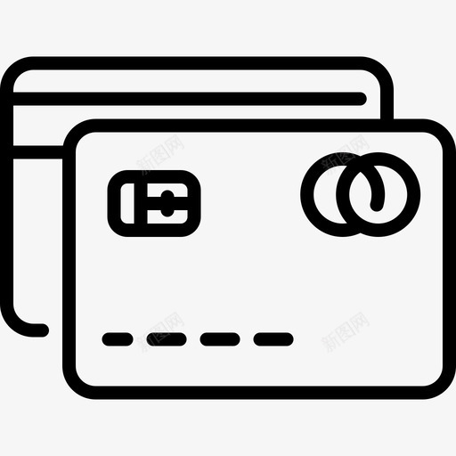 信用卡购物中心6号直线型图标svg_新图网 https://ixintu.com 信用卡 直线型 购物中心6号