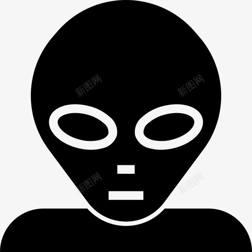 外星人天文学5填充图标svg_新图网 https://ixintu.com 填充 外星人 天文学5