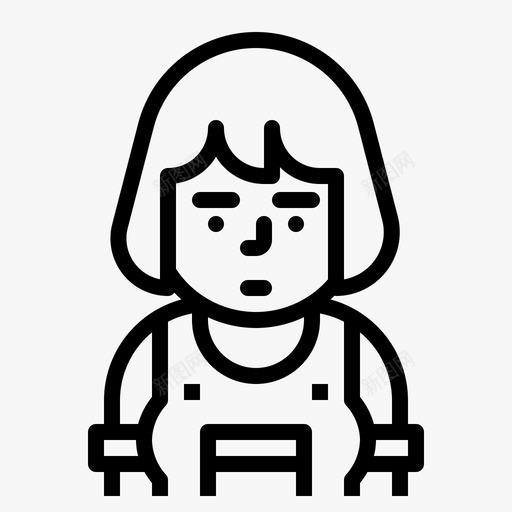 商人化身角色图标svg_新图网 https://ixintu.com 化身 商人 女性职业 职业 角色