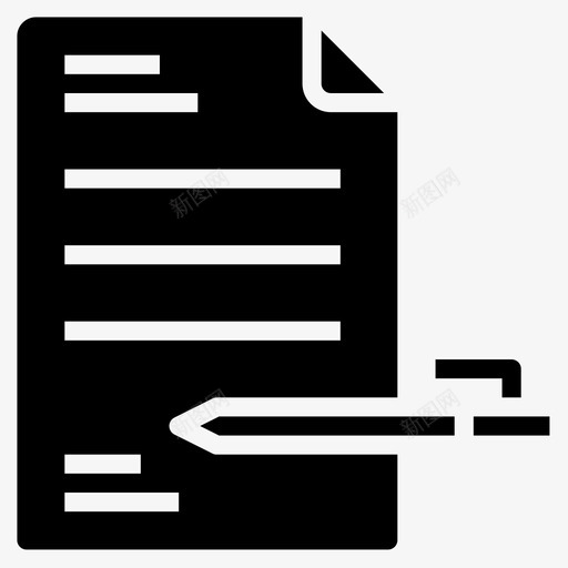 合同银行43填写图标svg_新图网 https://ixintu.com 合同 填写 银行43