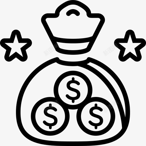 财政货币经济图标svg_新图网 https://ixintu.com 工资 经济 薪酬 财政 货币