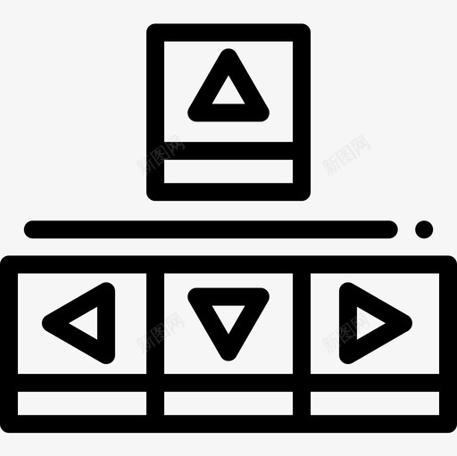 钥匙游戏57线性图标svg_新图网 https://ixintu.com 游戏57 线性 钥匙