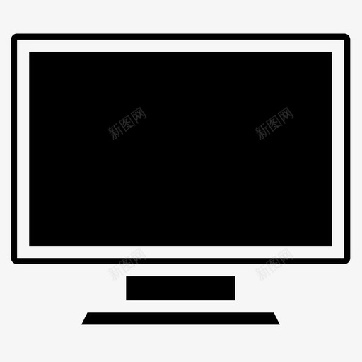电视家用电器11台填充图标svg_新图网 https://ixintu.com 填充 家用电器11台 电视