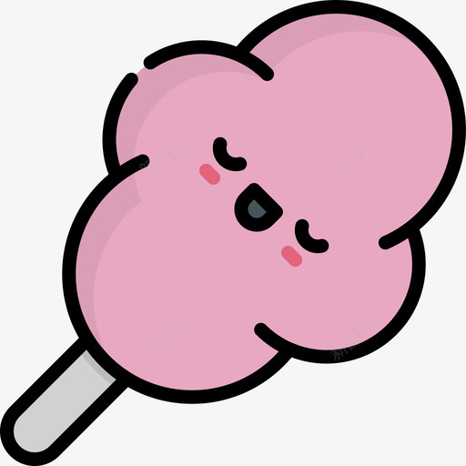棉花糖糖果店2线性颜色图标svg_新图网 https://ixintu.com 棉花糖 糖果店2 线性颜色