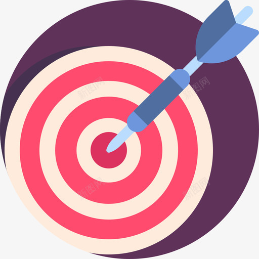 Target数字营销75扁平图标svg_新图网 https://ixintu.com Target 扁平 数字营销75