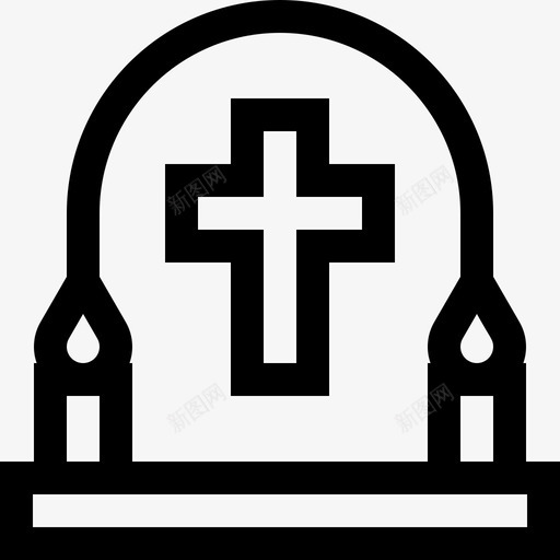 Rip死亡日13线性图标svg_新图网 https://ixintu.com Rip 死亡日13 线性