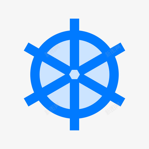 方向舵船2蓝色图标svg_新图网 https://ixintu.com 方向舵 船2 蓝色