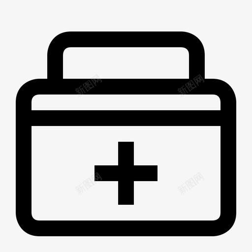 急救箱包公文包图标svg_新图网 https://ixintu.com 公文包 包 医疗用品 急救箱 药品